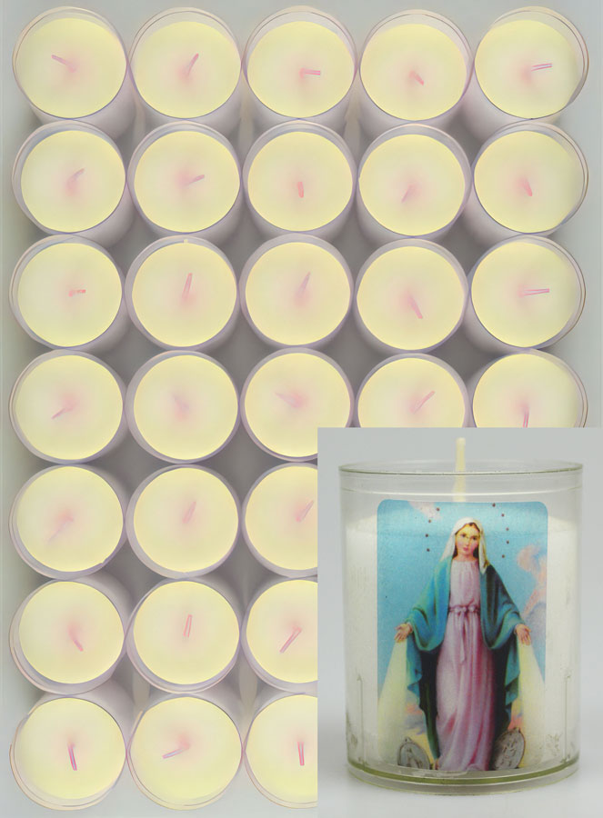 10 Bougies Veilleuses Vierge Miraculeuse Rue du Bac (pic 1)
