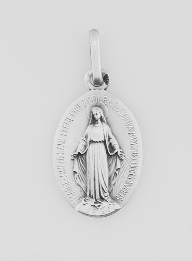 Médaille Miraculeuse en Argent Massif 925/1000 - 11 mm (pic 3)