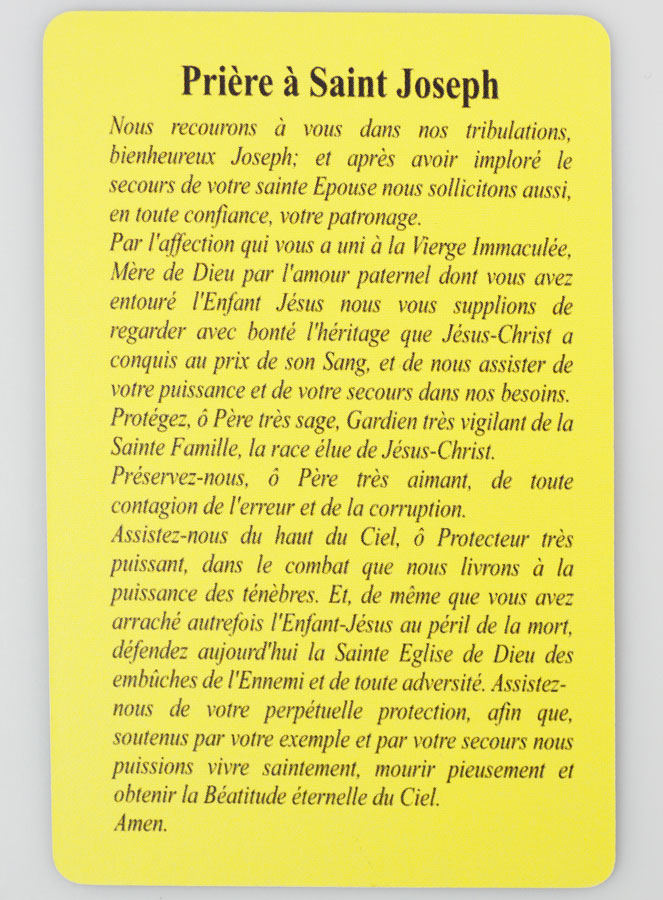 Carte de Prière à Saint Joseph (pic 4)