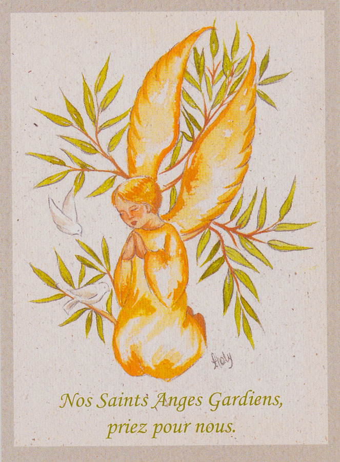 Carte de Prière - Nos Saints Anges Gardien Priez pour Nous (pic 1)