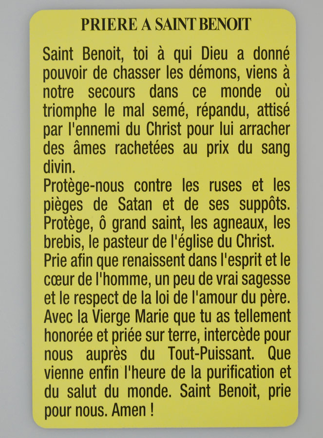 Image de prière Saint Benoit (pic 4)
