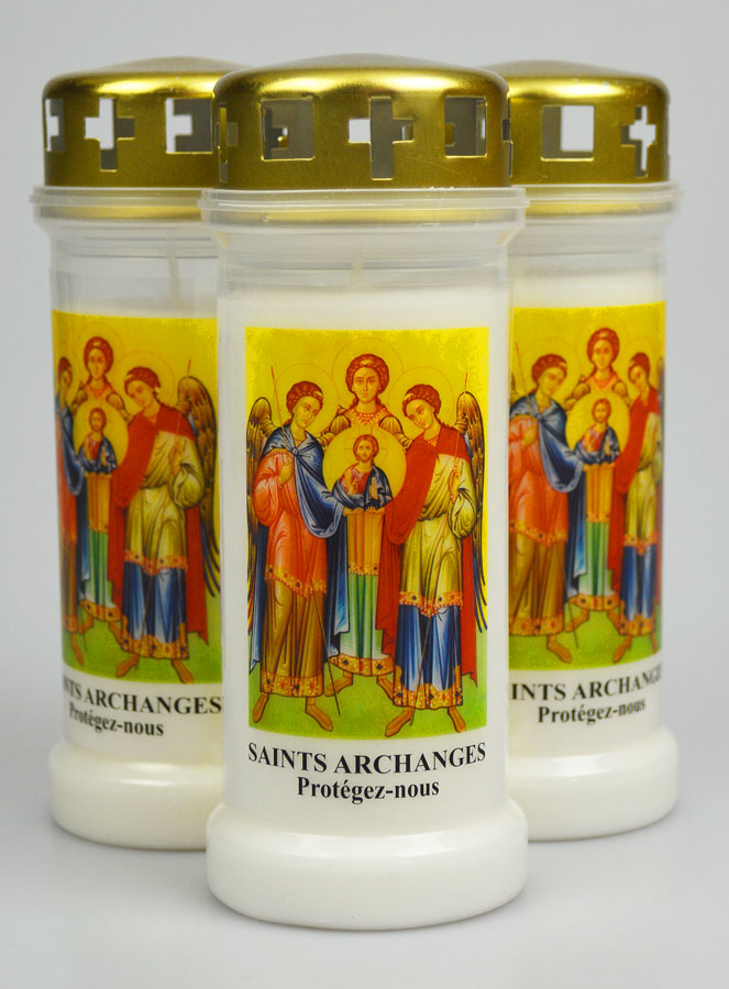 3 Bougies de Cimetière aux Saints Archanges de Dieu (pic 1)