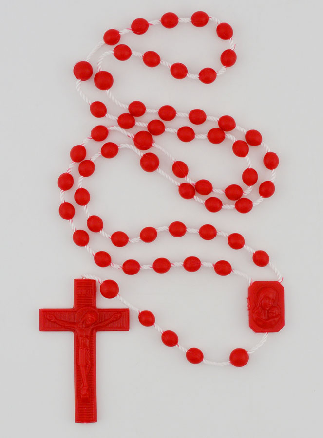 Chapelet Plastique Rouge (pic 1)