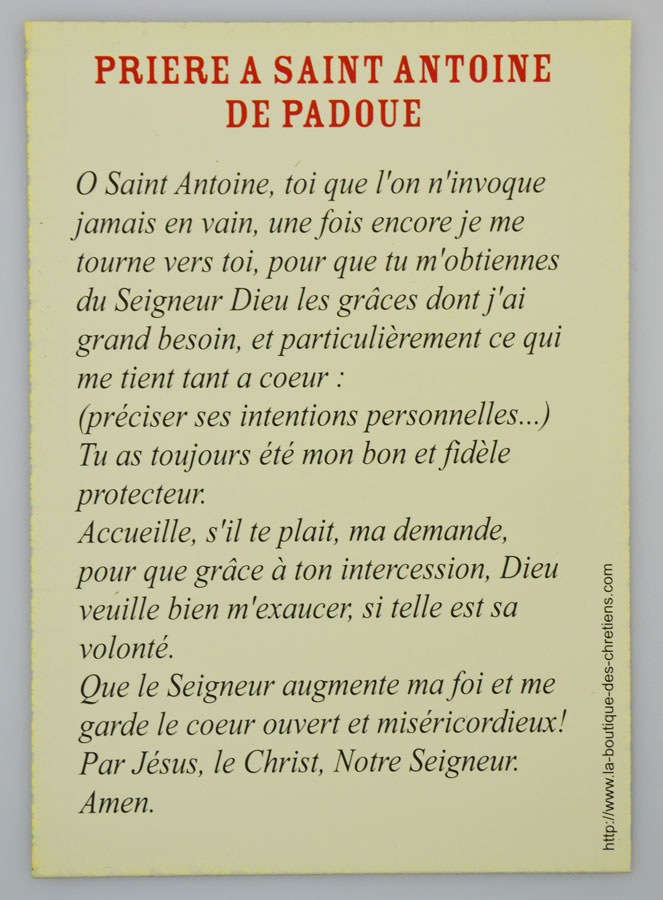 Image prière à Saint Antoine (pic 4)