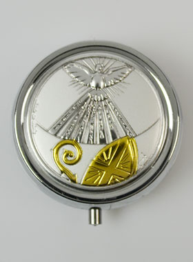 Pilulier Colombe de l'Esprit Saint et Pape (pic 1)
