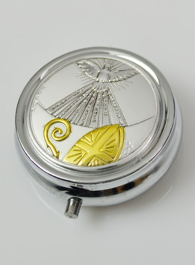 Pilulier Colombe de l'Esprit Saint et Pape (pic 3)