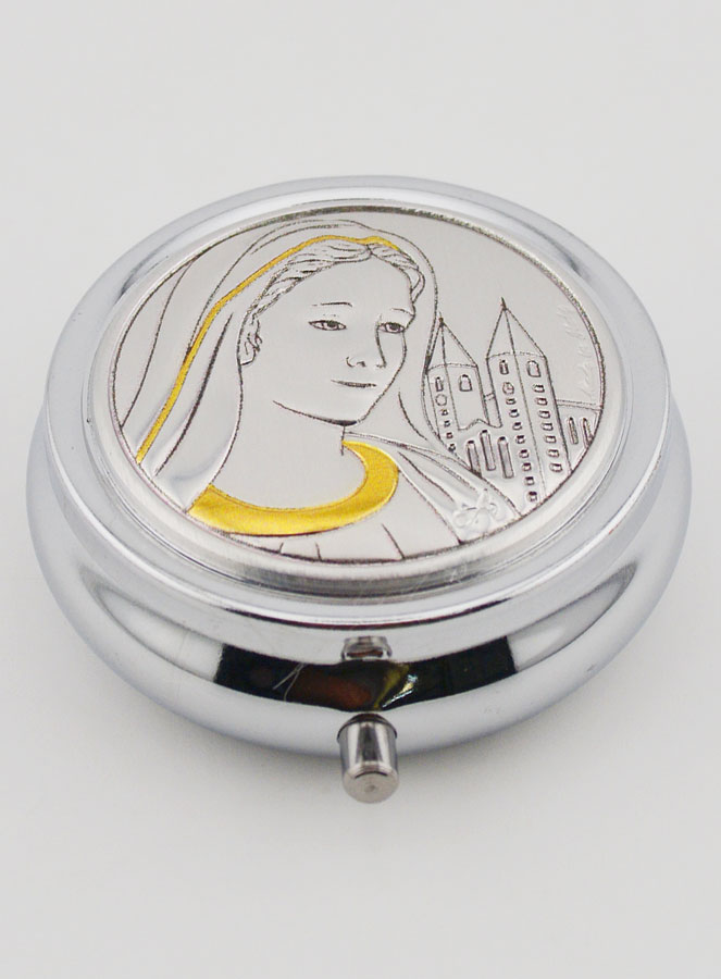 Pilulier Notre Dame de Medjugorje - Boîte et Médaille en Argent (pic 2)