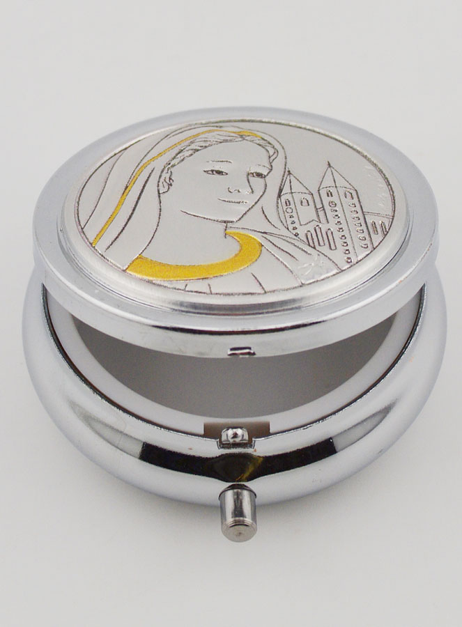 Pilulier Notre Dame de Medjugorje - Boîte et Médaille en Argent (pic 3)