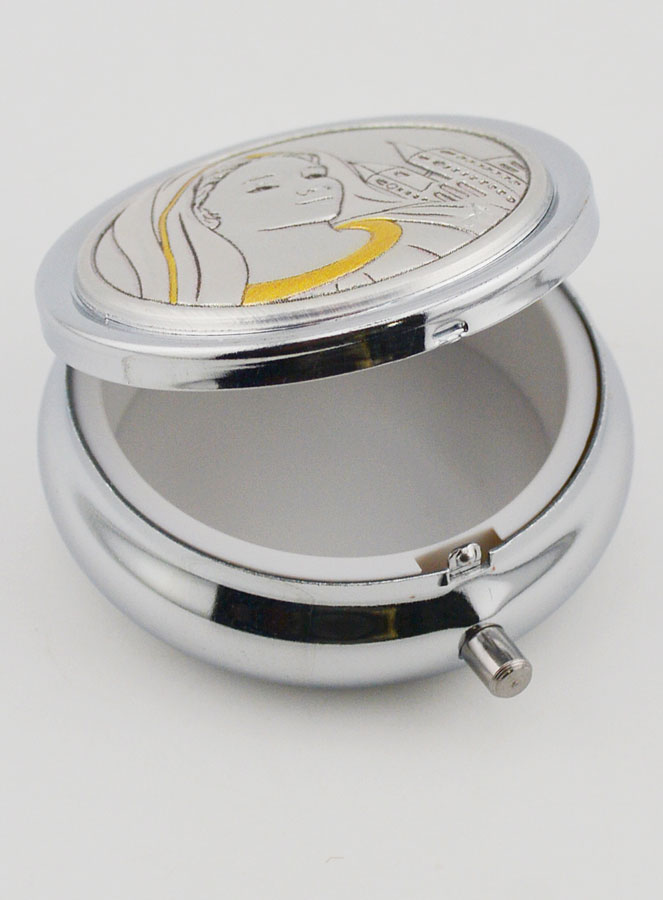 Pilulier Notre Dame de Medjugorje - Boîte et Médaille en Argent (pic 4)