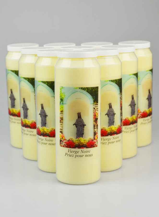 Lot de 10 Bougies de Neuvaine à la Vierge Noire - Ile de la Réunion (pic 1)