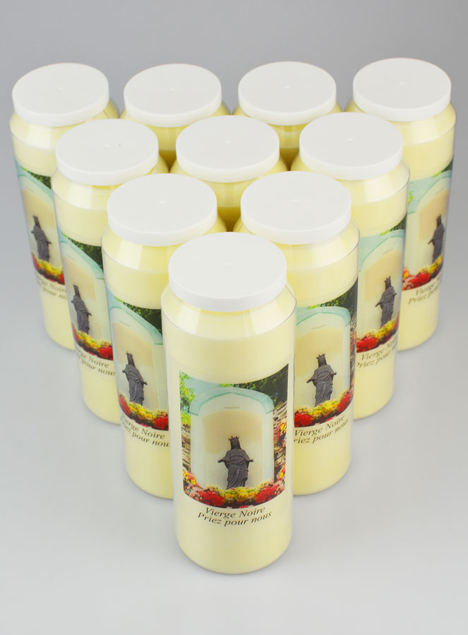 Lot de 10 Bougies de Neuvaine à la Vierge Noire - Ile de la Réunion (pic 2)