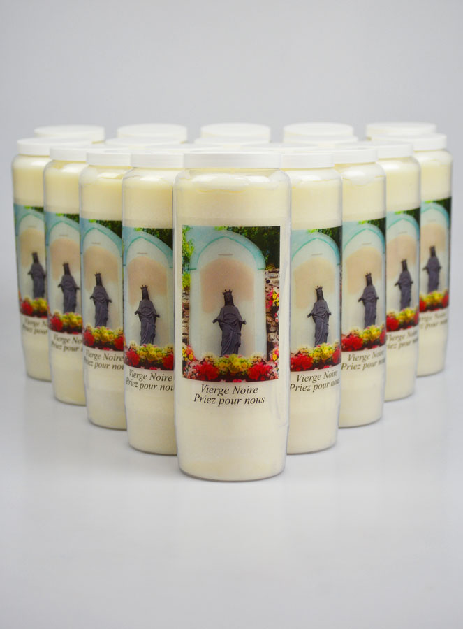Lot de 20 Bougies de Neuvaine à la Vierge Noire - Ile de la Réunion (pic 1)