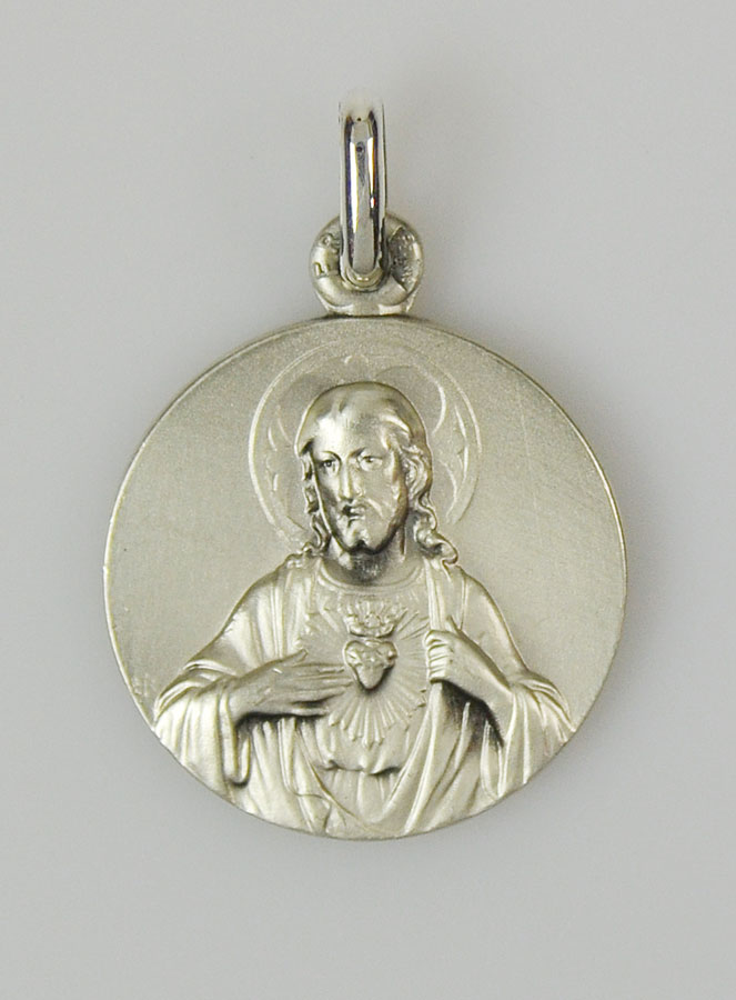 Médaille du Scapulaire en Argent Massif 925/1000 - 18 mm (pic 3)