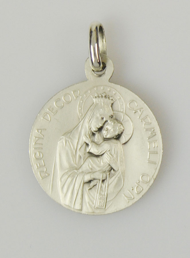 Médaille du Scapulaire en Argent Massif 925/1000 - 18 mm (pic 4)