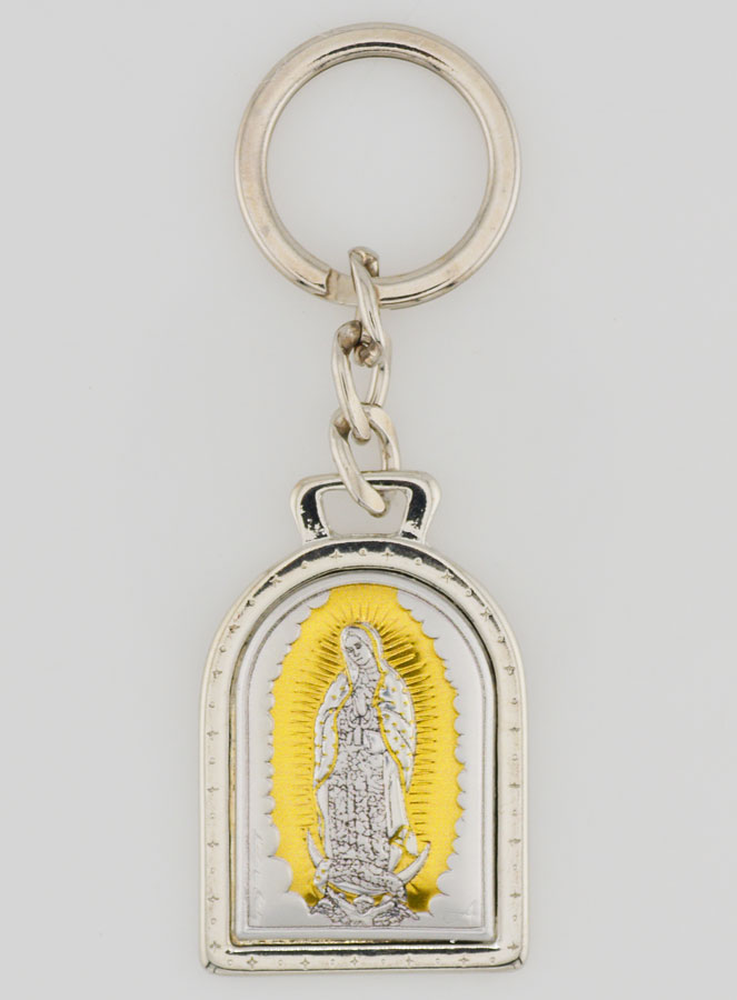 Porte-Clés Notre Dame de Guadalupe - Argent Massif - 5 cm (pic 1)