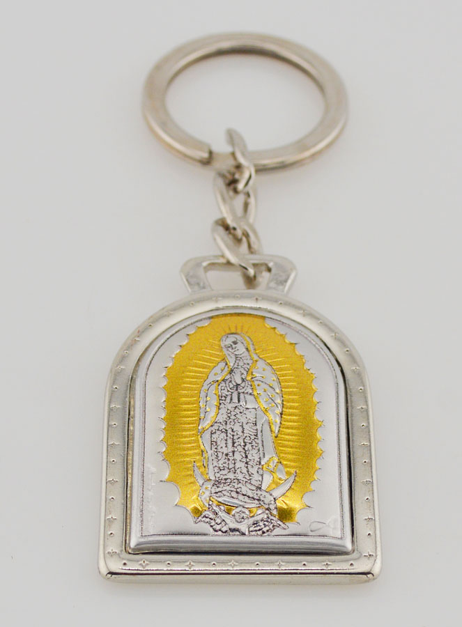 Porte-Clés Notre Dame de Guadalupe - Argent Massif - 5 cm (pic 2)
