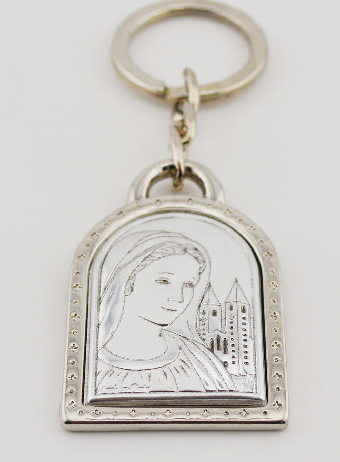 Porte-Clés Notre Dame de Medjugorje - Argent Massif - 5 cm (pic 2)