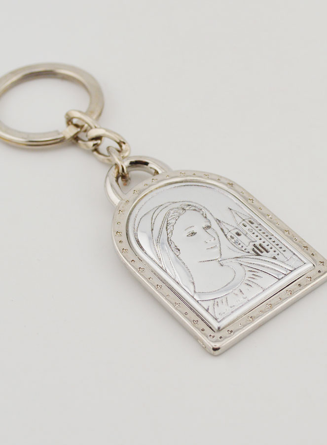 Porte-Clés Notre Dame de Medjugorje - Argent Massif - 5 cm (pic 3)
