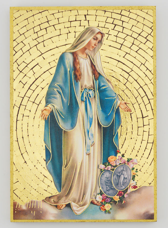 Cadre Icône Vierge Miraculeuse Rue du Bac - 15 cm (pic 1)