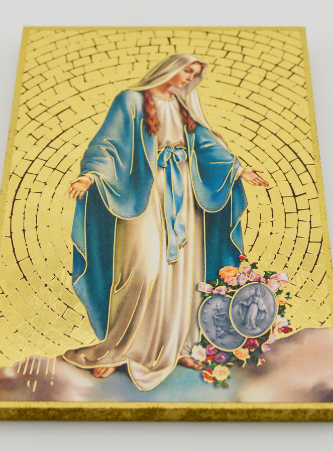 Cadre Icône Vierge Miraculeuse Rue du Bac - 15 cm (pic 2)