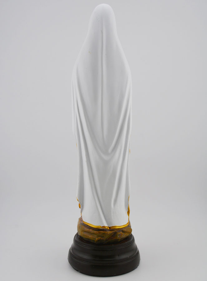 Statue Vierge Marie de Lourdes sur Socle - 30 cm (pic 4)