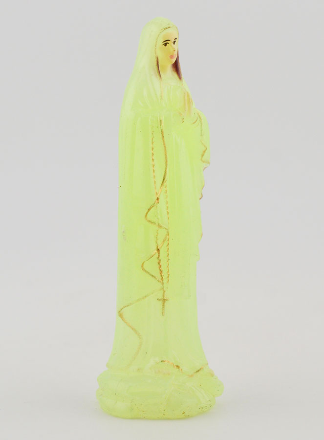 Statue Vierge Marie de Lourdes Fluo - 10 cm (pic 3)
