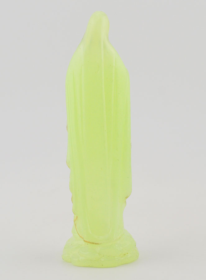 Statue Vierge Marie de Lourdes Fluo - 10 cm (pic 4)