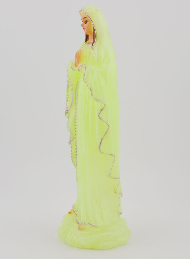 Statue Vierge Marie de Lourdes Fluo - 15 cm (pic 2)