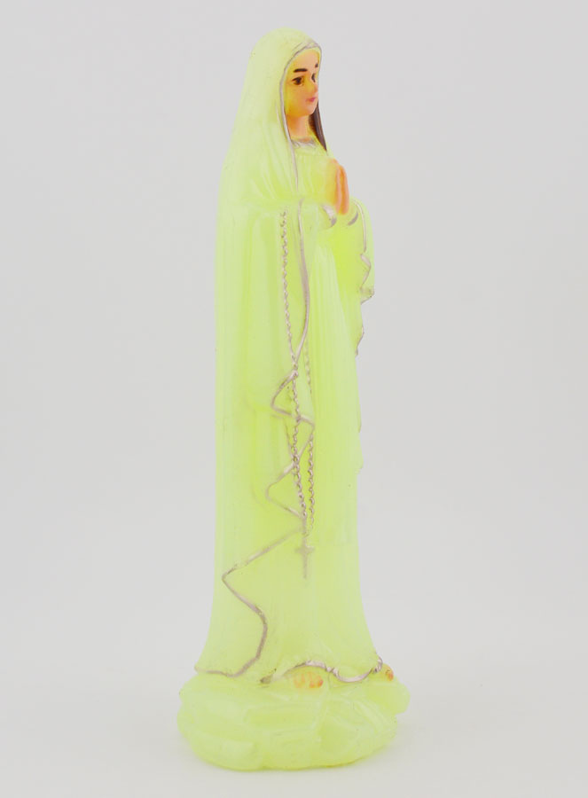 Statue Vierge Marie de Lourdes Fluo - 15 cm (pic 3)