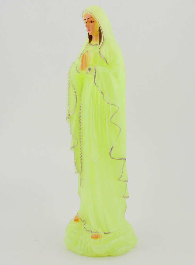 Statue Vierge Marie de Lourdes Fluo - 18 cm (pic 2)