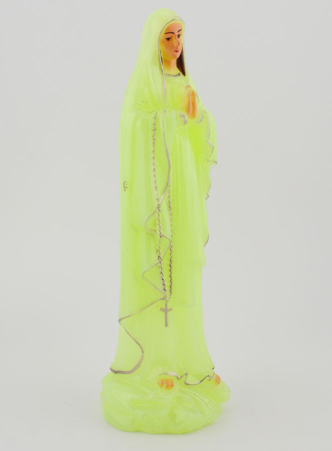 Statue Vierge Marie de Lourdes Fluo - 18 cm (pic 3)