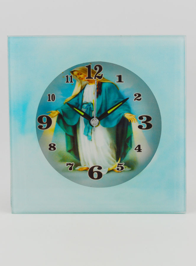 Horloge de la Vierge Miraculeuse - 12 cm (pic 1)