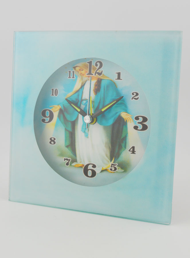 Horloge de la Vierge Miraculeuse - 12 cm (pic 2)