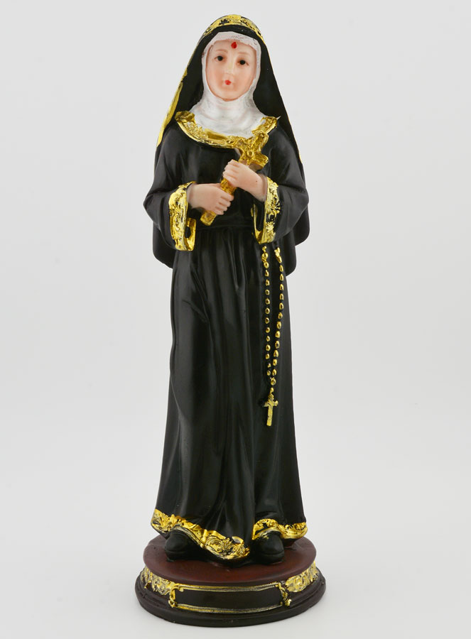 Statue Sainte Rita sur Socle en Résine - 20 cm (pic 1)