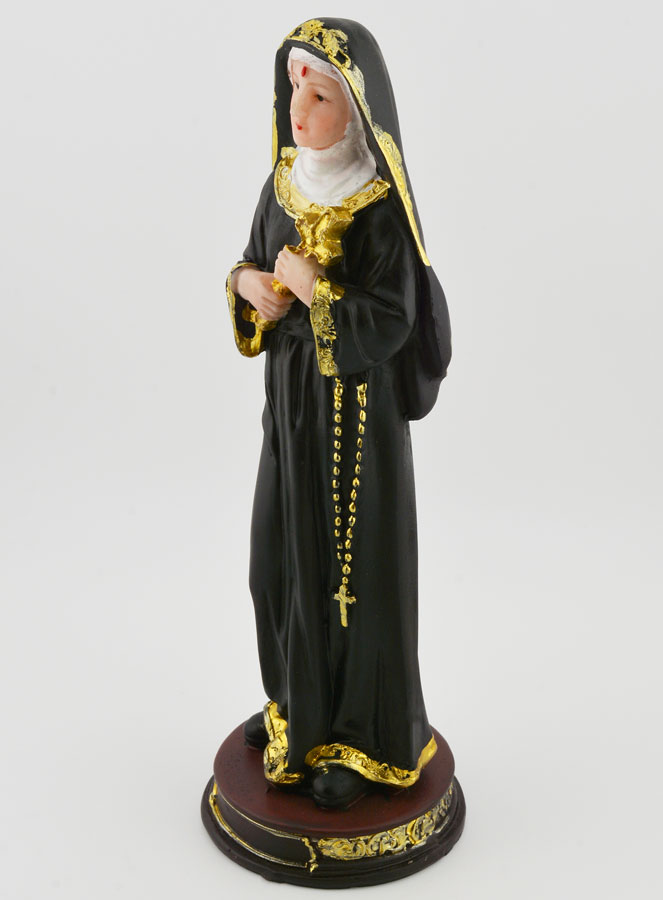 Statue Sainte Rita sur Socle en Résine - 20 cm (pic 2)