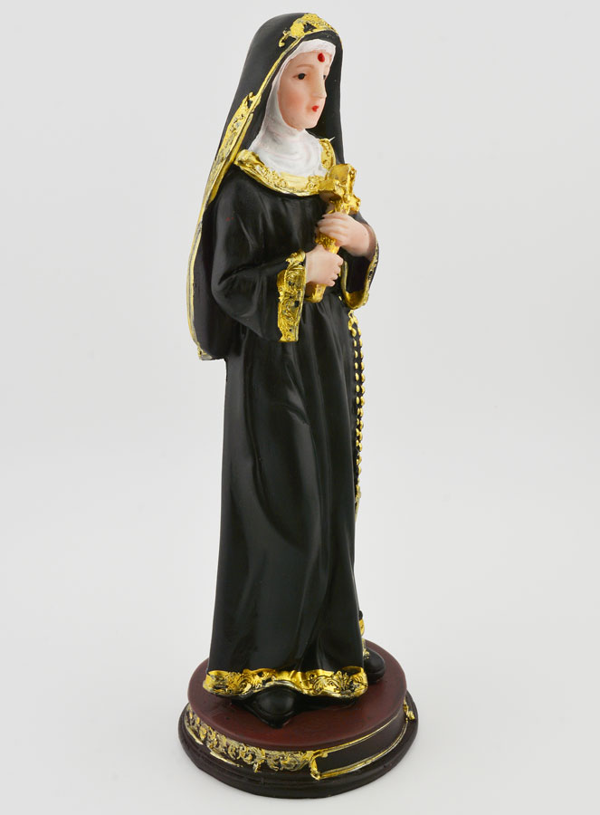 Statue Sainte Rita sur Socle en Résine - 20 cm (pic 3)