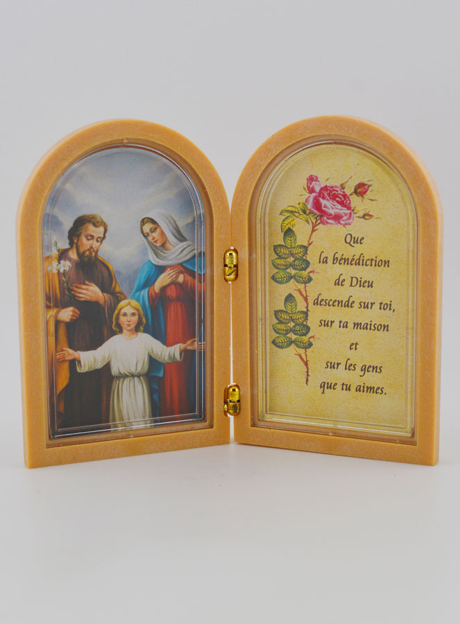 Icône Diptyque Sainte Famille + Prière de Bénédiction (pic 1)