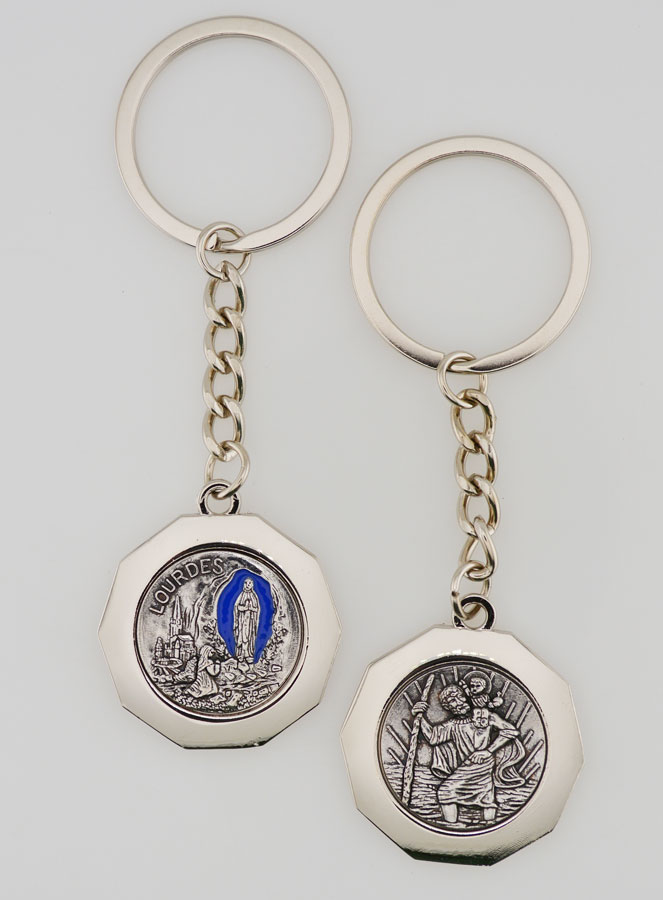 Porte-Clés des Apparitions de Notre Dame de Lourdes (pic 3)