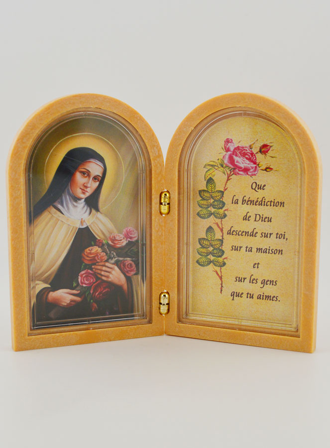 Icône Diptyque de Sainte Thérèse + Prière (pic 1)