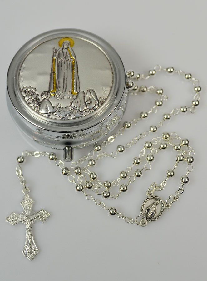 Chapelet en Argent Massif 925/1000 et sa Boite Cadeau (pic 2)