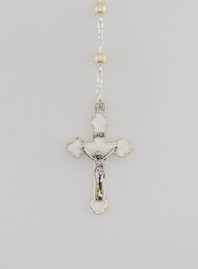 Chapelet de Première Communion en Argent + Médaille (pic 3)