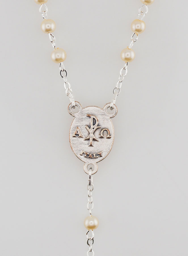 Chapelet de Première Communion en Argent + Médaille (pic 4)