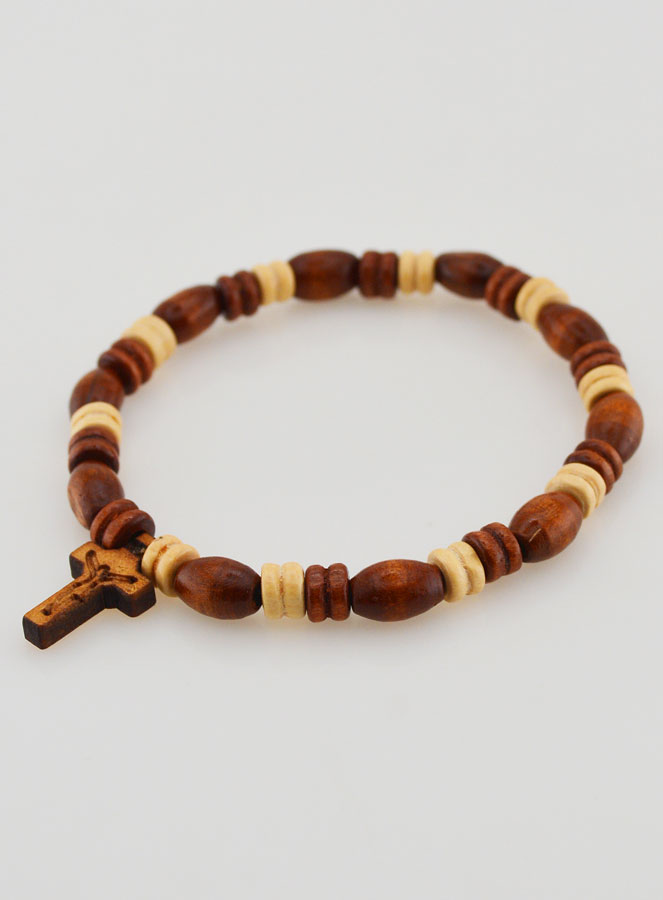 Bracelet Chapelet Dizainier en Bois (pic 3)