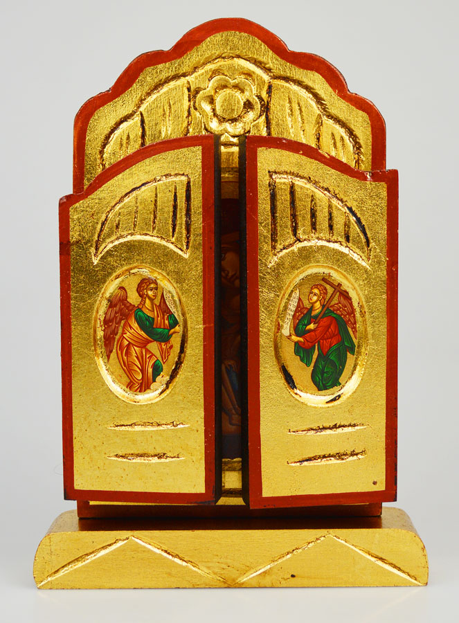 Icône Triptyque Vierge de Vladimir - 26 cm (pic 2)