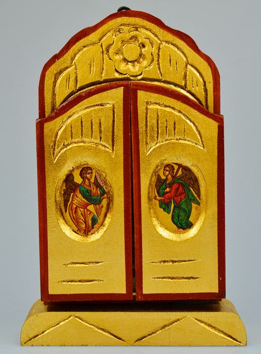 Icône Triptyque Sainte Famille - 26 cm (pic 3)