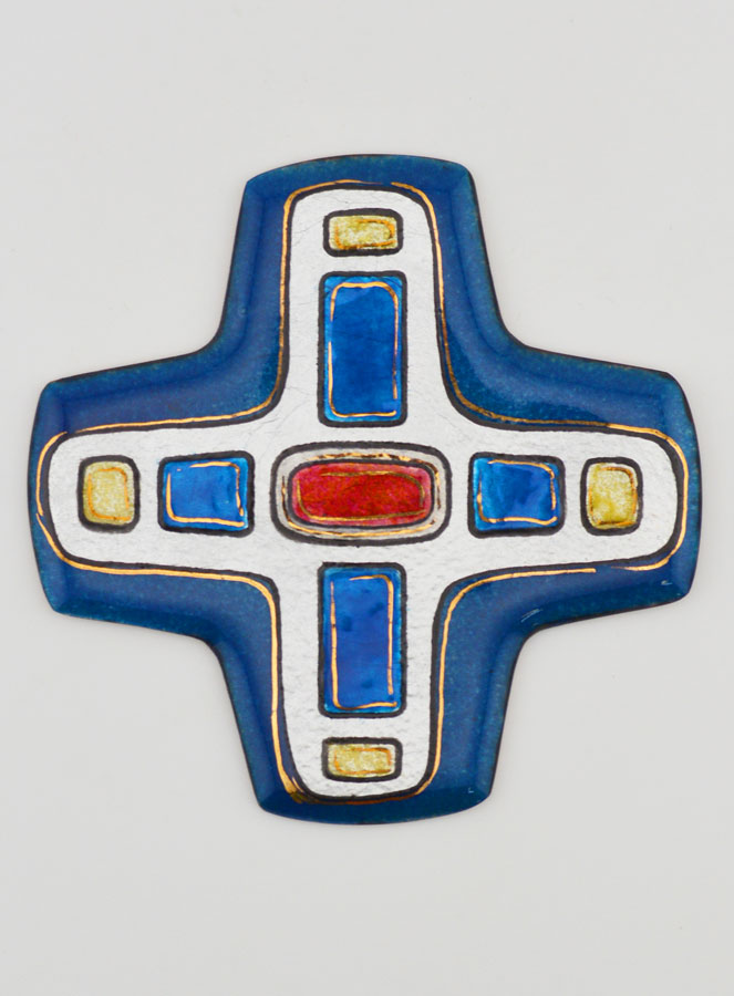 Croix Mosaique Carrée en Emaux du Liban (pic 1)