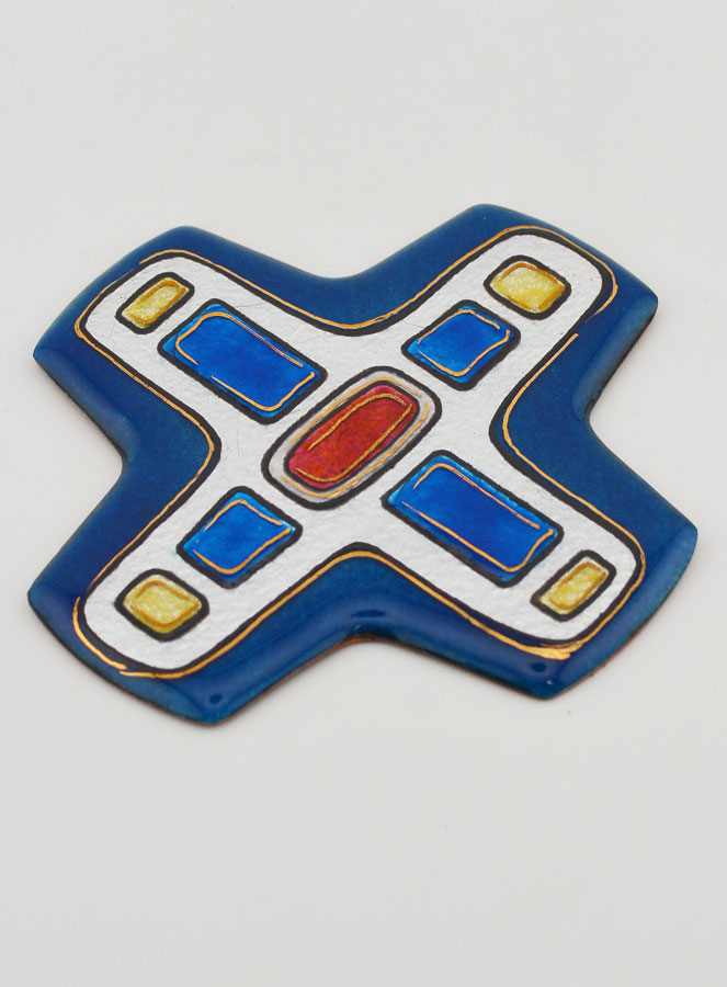 Croix Mosaique Carrée en Emaux du Liban (pic 3)