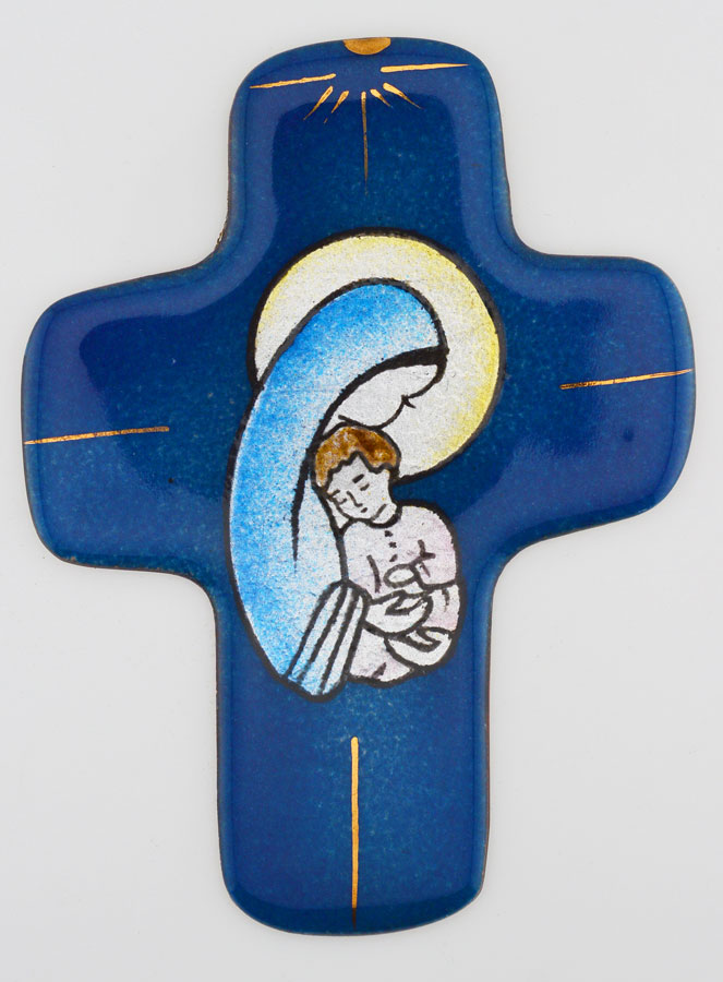 Croix Maternité Vierge Marie en Emaux du Liban (pic 1)