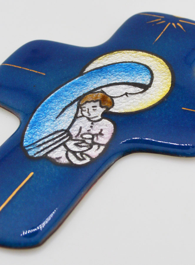 Croix Maternité Vierge Marie en Emaux du Liban (pic 2)