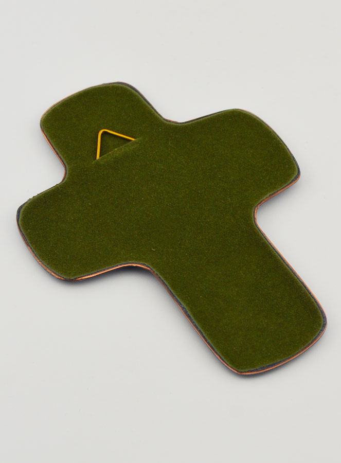 Croix de Communion Vierge de la Bonté en Emaux (pic 4)